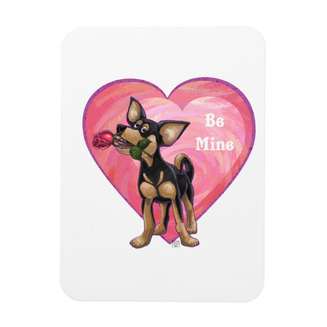 Chihuahua Valentine's Day Magnet (Vertical)