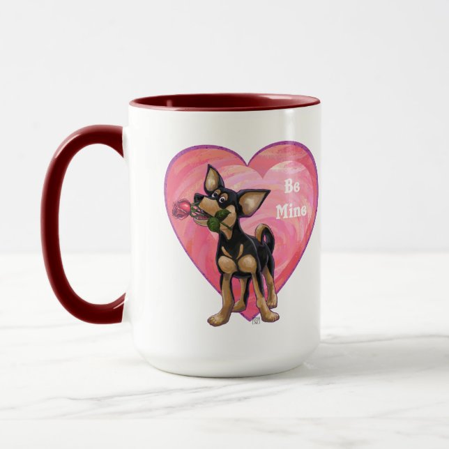 Chihuahua Valentine's Day Mug (Left)