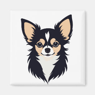 Chihuahua Vector Art Animal Modern Urban Graphic  Magnet