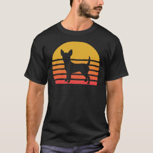 Chihuahua Vintage Sun Chihuahua Silhouette Chihuah T-Shirt