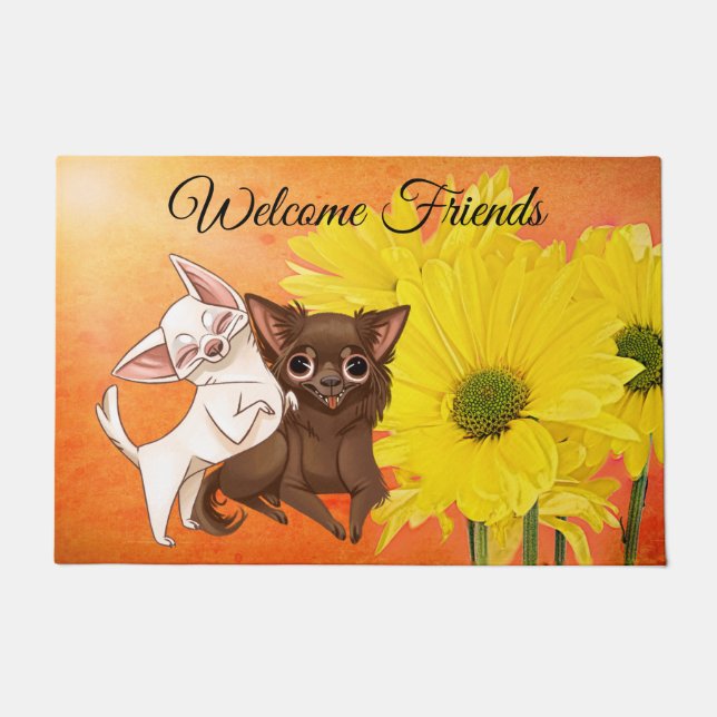 Chihuahua Welcome Mat (Front)