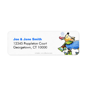 Chihuahua Winter Magic Return Address Label