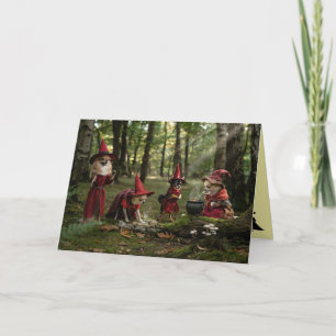 Chihuahua Witch Halloween Card
