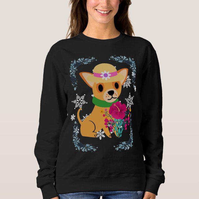 Chihuahua With Hat Sweatshirt (Front)