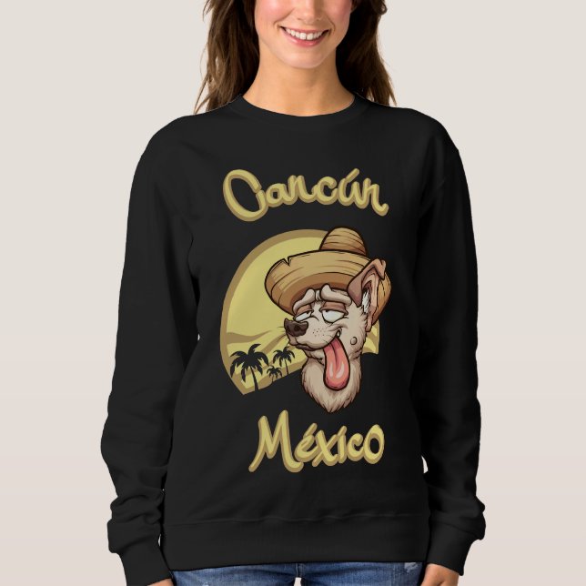 Chihuahua With Sombrero Tri Blend Sweatshirt (Front)
