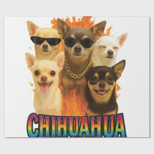Chihuahua wrapping paper