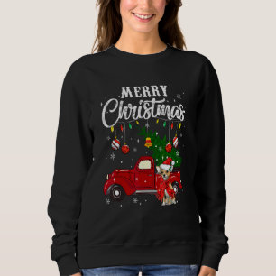 Chihuahua Xmas Tree Red Truck Merry Christmas Paja Sweatshirt