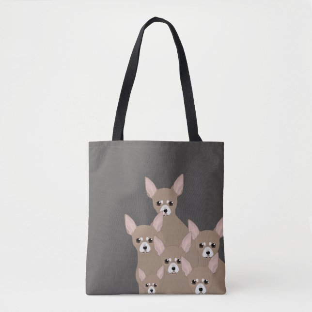 Chihuahuas Allover Tote Bag (Front)