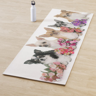 Chihuahuas and Flowers Workout Mat