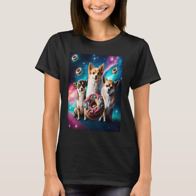 Chihuahuas In Space Donuts Chihuahuas Boys Girls W T-Shirt (Front)