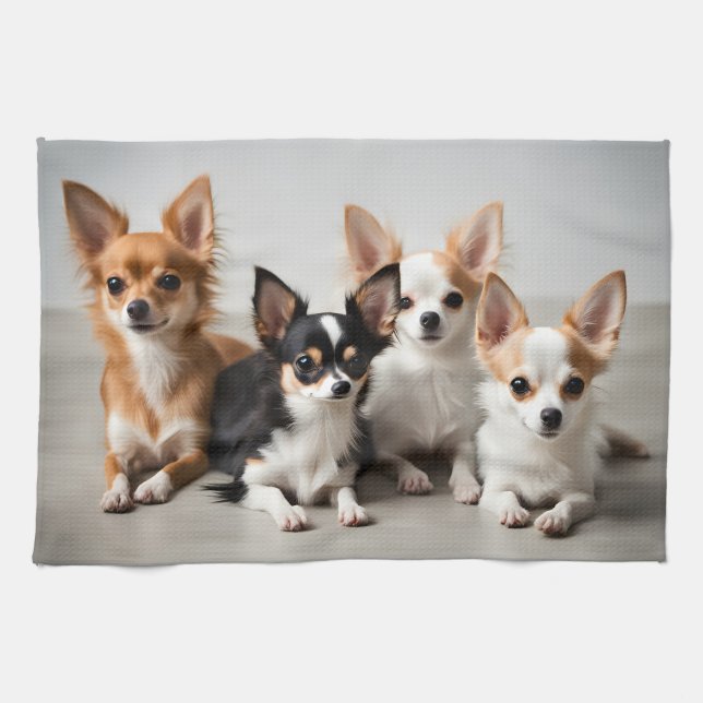 Chihuahuas Tea Towel (Horizontal)