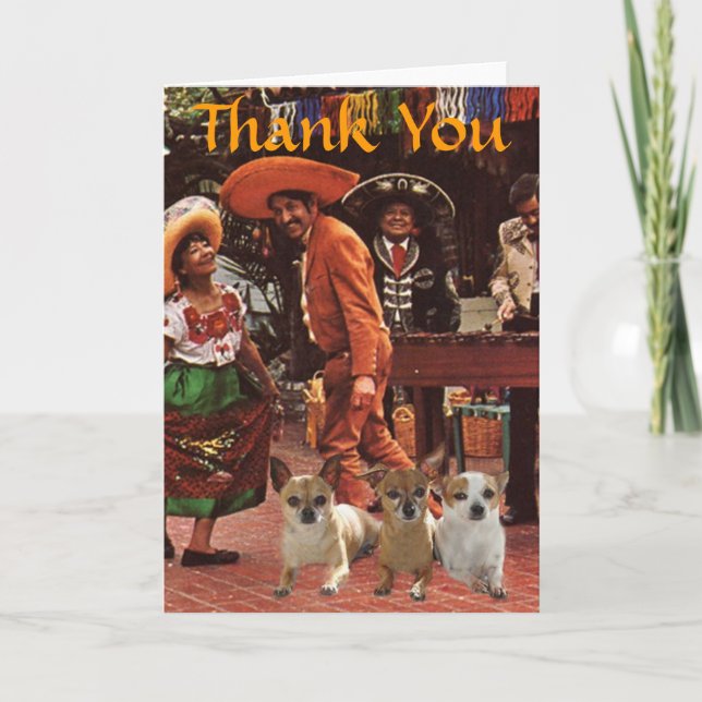 Chihuahuas Thank You Card (Front)