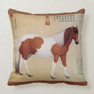 Chihuaying~赤花鹰~ Ten Steeds ~Giuseppe Castigl Cushion