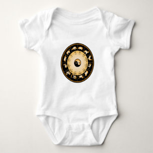 Chiinese Zodiac Wheel Baby Bodysuit