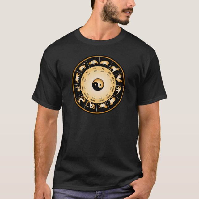 Chiinese Zodiac Wheel T-Shirt (Front)