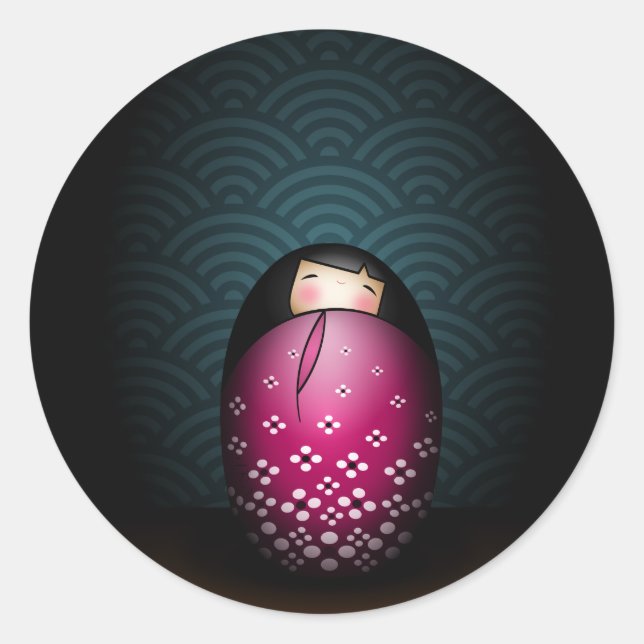 Chika Classic Round Sticker (Front)