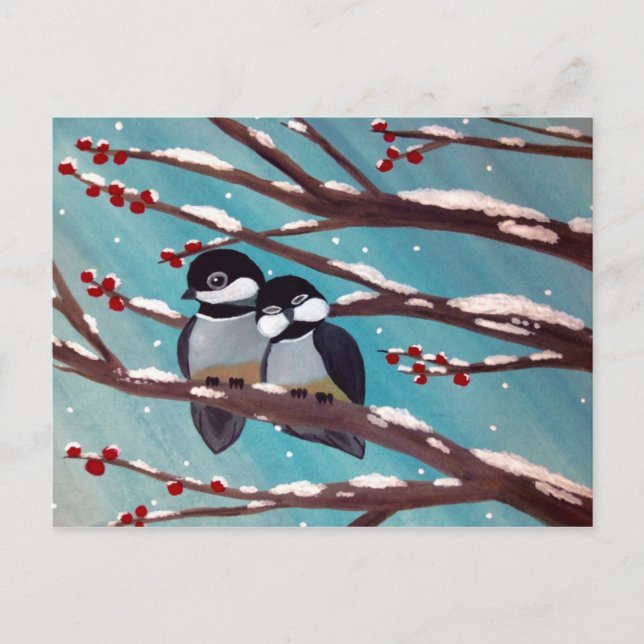 Chikadees Postcard (Front)