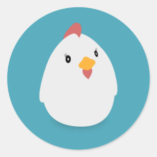 Chiken Classic Round Sticker
