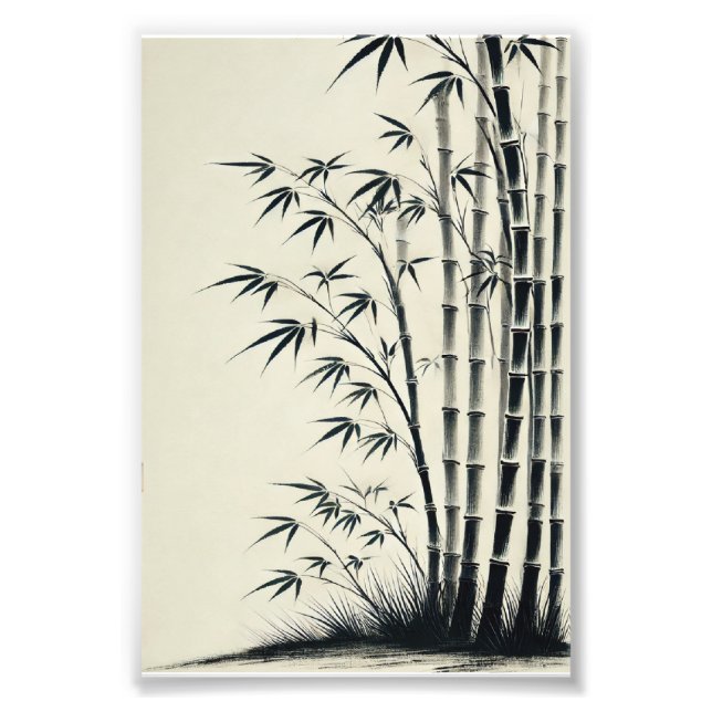 Chikurin Suibokuga - bamboo Photo Print (Front)