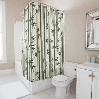 Chikurin Zen (Bamboo Grove) Shower Curtain