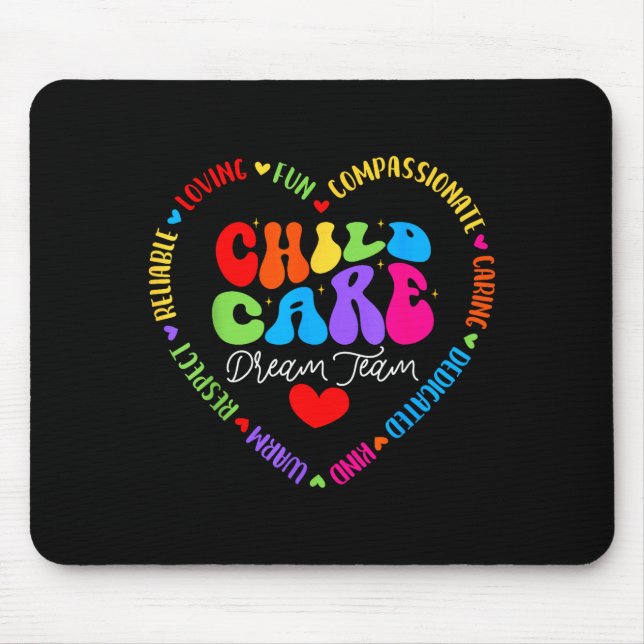 Chilare Dream Team Daycare Crew School Provider Te Mouse Pad (Front)