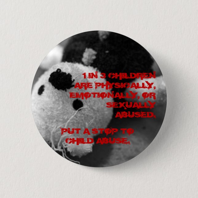 Child Abuse Awareness Button (Front)