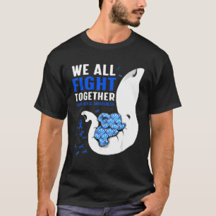 Child Abuse Awareness We All Fight Together Elepha T-Shirt