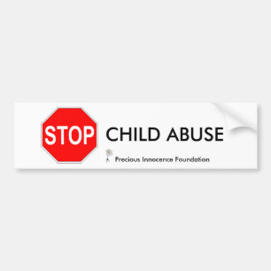 CHILD ABUSE... BUMPER STICKER