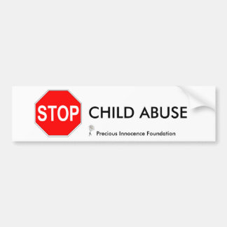 CHILD ABUSE... BUMPER STICKER