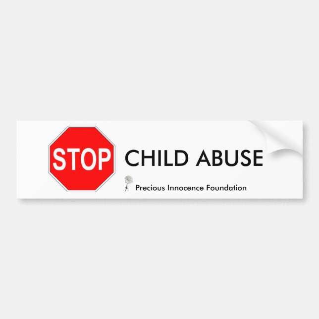 CHILD ABUSE... BUMPER STICKER (Front)
