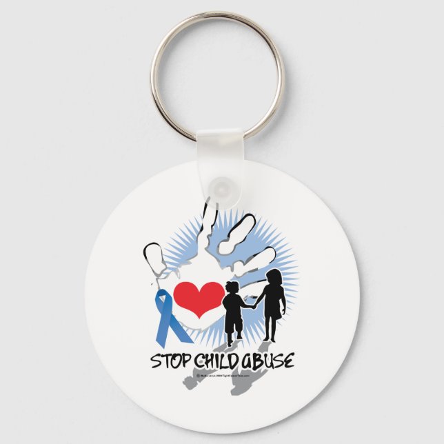 Child Abuse Handprint Key Ring (Front)