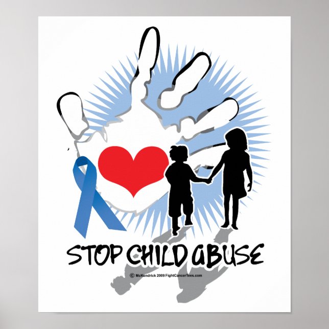 Child Abuse Handprint Poster (Front)