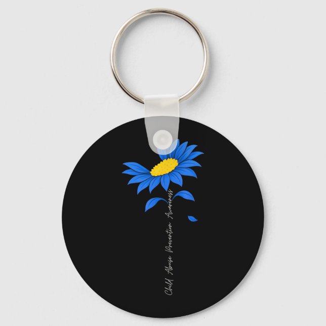 Child Abuse Prevention Child Abuse Awareness Key Ring (Front)