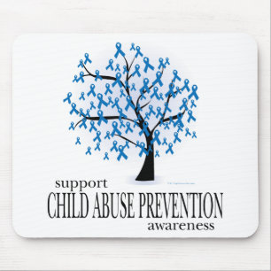 Child Abuse Prevention Tree Mouse Pad