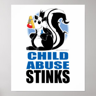 Child Abuse Stinks Poster