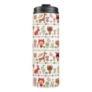 Child and Animals Pattern Thermal Tumbler