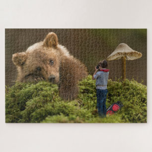 Child and Bear Jigsaw Puzzle