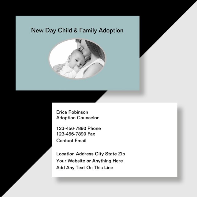 Child And Family Adoption Theme Business Card (Creator Uploaded)
