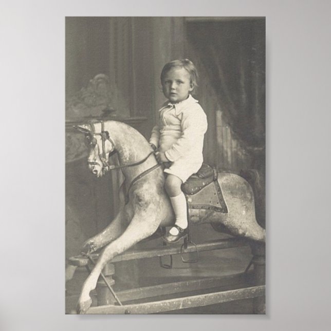 Child and Rocking Horse Poster (Front)