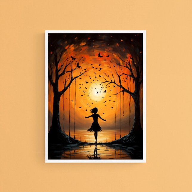Child at Sunset, Decorative Serene Wall Art (Creator Uploaded)