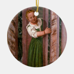 Child at the Door, from the Sala a Crociera, c.156 Ceramic Tree Decoration