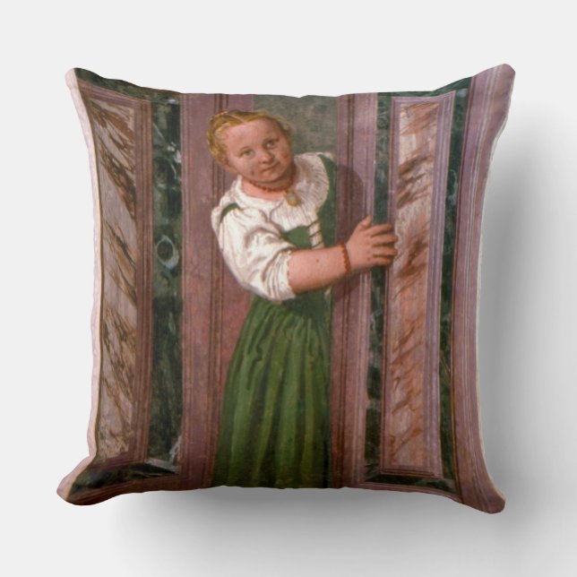 Child at the Door, from the Sala a Crociera, c.156 Cushion (Front)