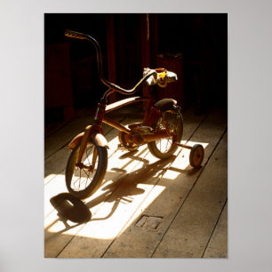Child bicycle at the former grist mill poster