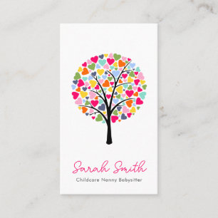 Child Care & Babysitting Business Card Nanny