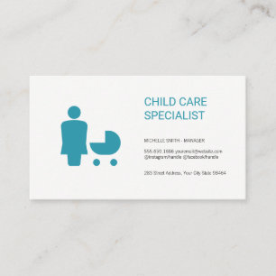 Child Care   Behaviorist   Babysitter Appointment Card