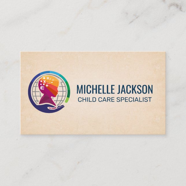 Child Care Logo | Health Education Appointment Card (Front)