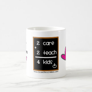 Child Care Providers ♥ 2care2teach4kids logo mug