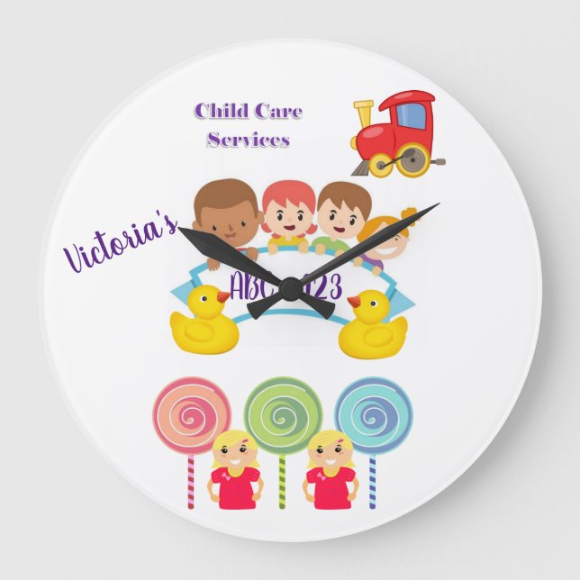 Child Care Services Clock (Front)