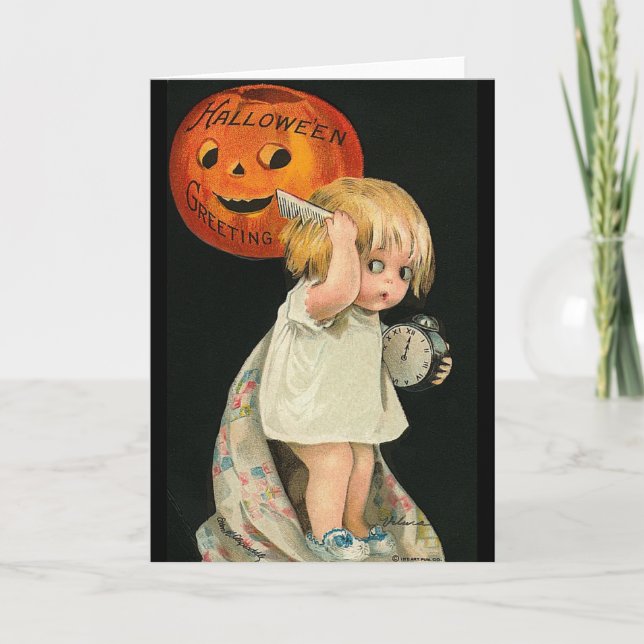 Child Combing Hair Card (Front)