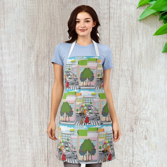 Child Crossing Road Safety Educational Apron (Creator Uploaded)